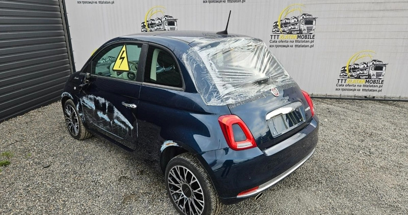 Fiat 500 cena 34800 przebieg: 6999, rok produkcji 2022 z Żywiec małe 277